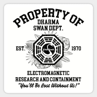 Property of Dharma Swan Department Magnet